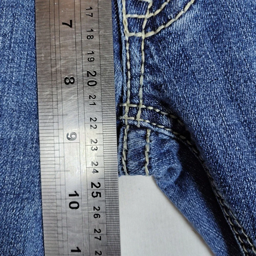 Rock and Roll Denim Revolver Straight Slim Leg Blue Jeans 29x30 Mens